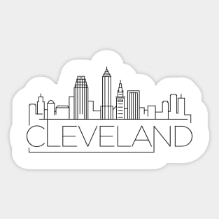 Cleveland Minimal Skyline Sticker